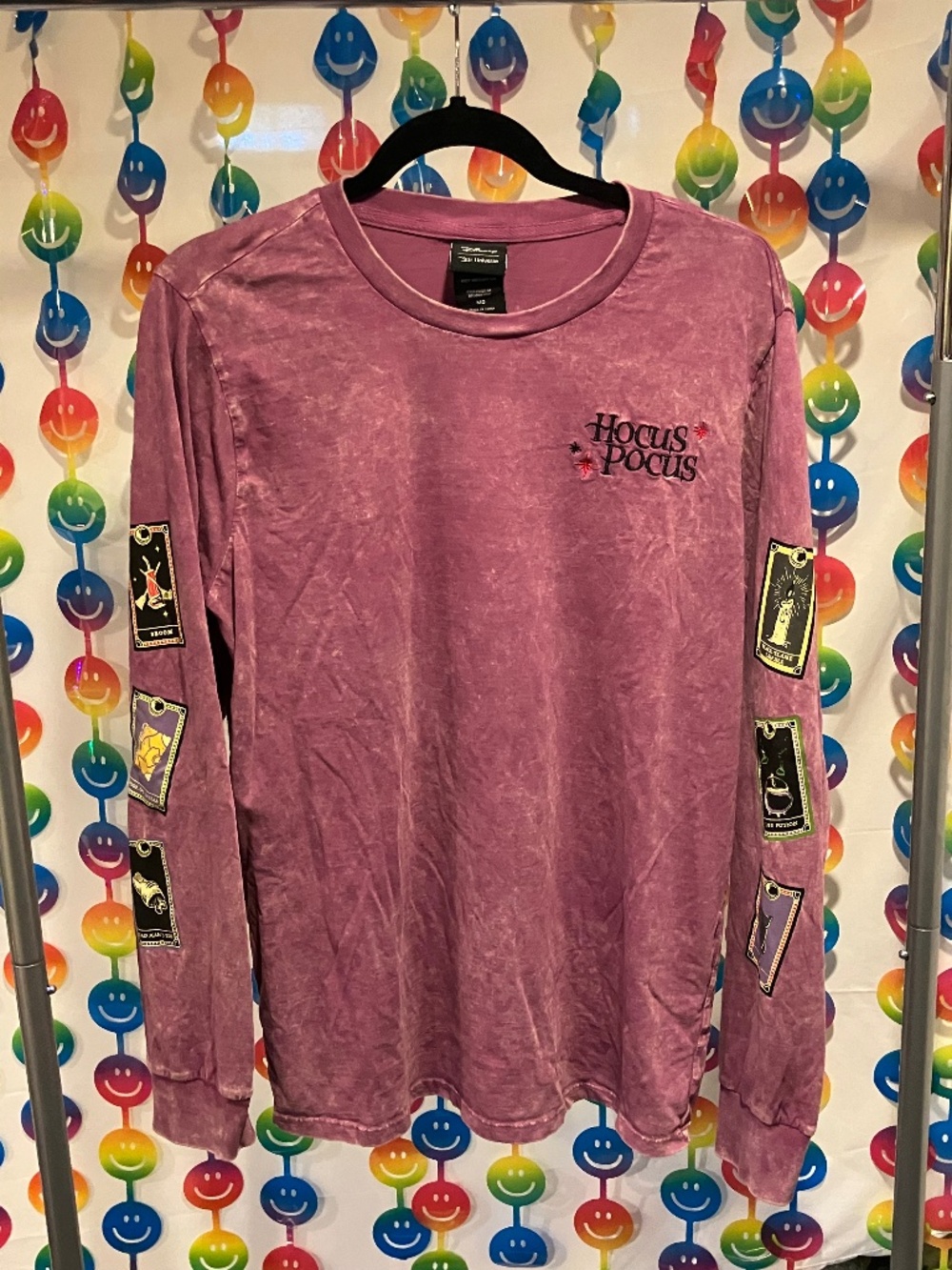 Disney Hocus Pocus Tarot Card Long Sleeve T-Shirt (Medium)